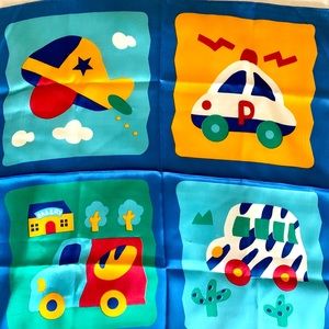 Silk scarf in beautiful bright colors. 17x17”